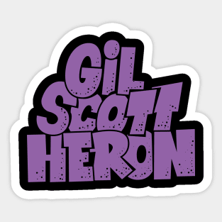 Gil Scott-Heron - Soul and Jazz Legend - Poet and Spoken Word Artist Sticker